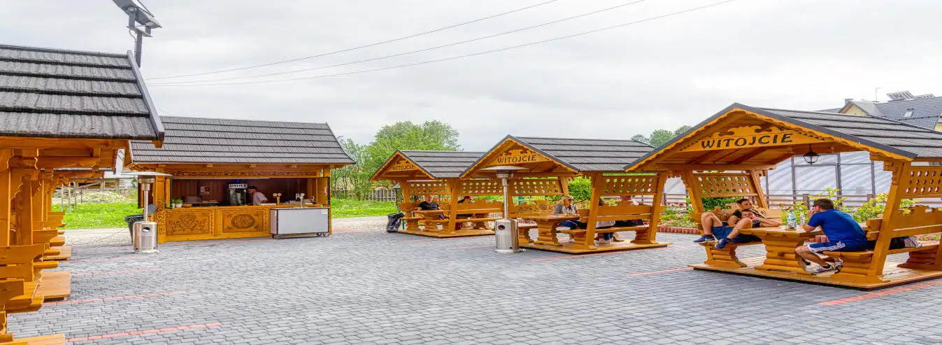 Hotel Białka Tatrzańska Tatry ferie i bjergene Polen - foto af havepavillonen i træ