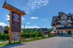 Udsigt over Liptakówka Hotel fra indgangen