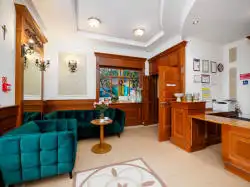 Modtagelse set fra indgangen